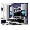 Image de Meuble tv mural design "mini" 200cm noir & blanc