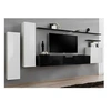 Image de Meuble tv mural design "switch i" 330cm blanc & noir