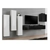 Image de Meuble tv mural design "switch iii" 330cm blanc & noir