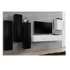 Image de Meuble tv mural design "switch iii" 330cm noir & blanc