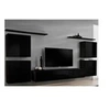 Image de Meuble tv mural design "switch iv" 320cm noir