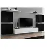 Image de Meuble tv mural design "switch iv" 320cm noir & blanc