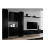 Image de Meuble tv mural design "switch vi" 330cm noir