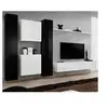 Image de Meuble tv mural design "switch vi" 330cm noir & blanc