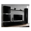 Image de Meuble tv mural design "switch viii" 280cm noir
