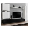 Image de Meuble tv mural design "switch viii" 280cm blanc & noir
