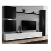 Image de Meuble tv mural design "switch viii" 280cm noir & blanc
