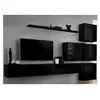 Image de Meuble tv mural design "switch ix" 310cm noir