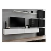 Image de Meuble tv mural design "switch ix" 310cm blanc & noir
