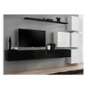 Image de Meuble tv mural design "switch ix" 310cm noir & blanc