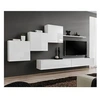 Image de Meuble tv mural design "switch x" 330cm blanc