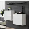 Image de Lot de 2 Blocs & Etagère "Switch SBI" 130cm Blanc & Noir