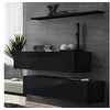 Image de Lot de 2 Bancs Muraux & Etagère "Switch SBII" 130cm Noir