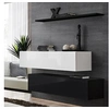 Image de Lot de 2 Bancs Muraux & Etagère Switch SBII 130cm Blanc & Noir