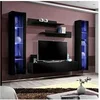 Image de Meuble tv mural design "fly ii" 260cm noir