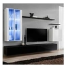 Image de Meuble tv mural design "switch xii" 270cm blanc & noir