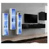 Image de Meuble tv mural design "switch xiii" 330cm noir & blanc