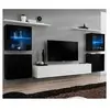 Image de Meuble tv mural design "switch xiv" 320cm blanc & noir