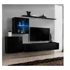 Image de Meuble tv mural design "switch xv" 250cm noir