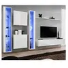 Image de Meuble tv mural design "switch xvi" 330cm blanc