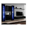 Image de Meuble tv mural design "switch xvi" 330cm noir