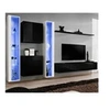Image de Meuble tv mural design "switch xvi" 330cm noir & blanc