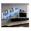 Image de Meuble tv mural design "switch xx" 330cm noir & blanc