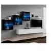 Image de Meuble tv mural design "switch xx" 330cm blanc & noir