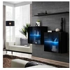 Image de Lot de 2 Vitrines Murales & Etagère "Switch SBIII" 130cm Noir