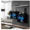 Image de Lot de 2 Vitrines Murales & Etagère "Switch SBIII" 130cm Noir & Blanc