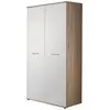 Image de Armoire 2 Portes Dino 191cm Blanc & Chêne