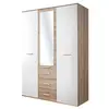 Image de Armoire 3 Portes "Dino" 191cm Chêne & Blanc