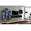 Image de Meuble TV Mural Design Switch XIII 330cm Gris & Noir