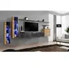 Image de Meuble TV Mural Design Switch XI 330cm Naturel & Gris
