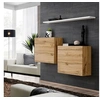 Image de Lot de 2 Blocs & Etagère "Switch SBI" 130cm Naturel & Blanc