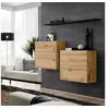 Image de Lot de 2 Blocs & Etagère "Switch SBI" 130cm Naturel & Noir