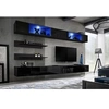 Image de Meuble TV Mural Design Fly VIII 320cm Noir