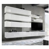 Image de Meuble TV Mural Design Fly IX 320cm Blanc