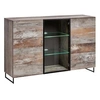 Image de Bahut Design 2 Portes "Plank" 150cm Naturel