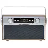 Image de Radio Bluetooth, Rétro, Tuner FM, MP3, Port USB et Carte SD, sans Fil, Portable,, CR1183, , Brun