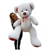 Image de Nounours en peluche énorme Teddy Bear 75+85 blanc-rouge-b