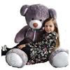 Image de Nounours en peluche énorme Teddy Bear 75+85 gris