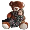 Image de Nounours en peluche énorme Teddy Bear 75+85 marron