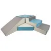 Image de Set de 4 blocs en mousse pour le jeu blanc, bleu clair, gris