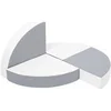 Image de Set de 4 blocs en mousse blanc gris