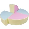 Image de Set de 4 blocs en mousse rose bleu jaune pastel