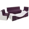 Image de Ensemble de meubles en mousse blanc violet