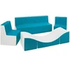 Image de Ensemble de meubles en mousse blanc turquoise