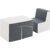 Image de Ensemble de meubles en mousse : chaise et fauteuil blanc gris