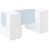 Image de 3 blocs en mousse blanc bleu pastel